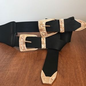 RIVER ISLAND double Western Waist Belt Small